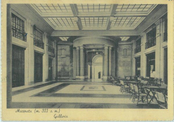 85575  - CARTOLINA d'Epoca: MACERATA città -  GALLERIA 1947