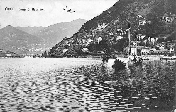 ab6159 - CARTOLINA  D'EPOCA - Como Provincia : BORGO S. AGOSTINO 1915