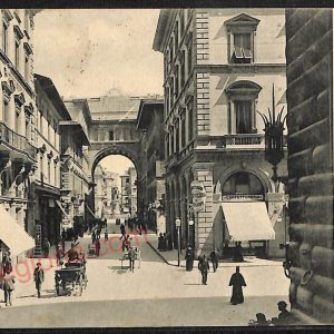 ae6548 - CARTOLINA D'EPOCA - Firenze Città - La via Strozzi  1910