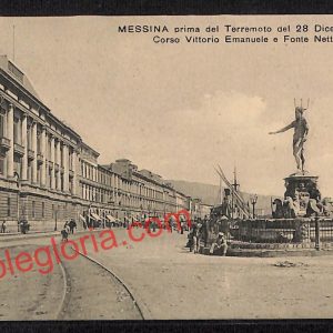 ag8377 - CARTOLINA D'EPOCA - Messina Città - Corso Vittorio Emanuele