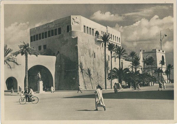 P0308 - LIBIA ITALIANA  - Storia Postale - AFFRANCATURA TRICOLORE su CARTOLINA - immagine 2