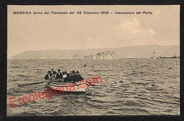 ag8379 - CARTOLINA D'EPOCA - Messina Città - Imboccatura del Porto