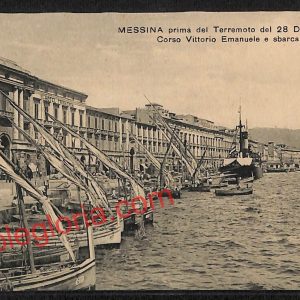 ag8380 - CARTOLINA D'EPOCA - Messina Città - Corso Vittorio Emanuele