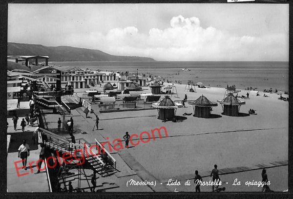 ag8381 - CARTOLINA D'EPOCA - Messina Città - Lido di Mortelle