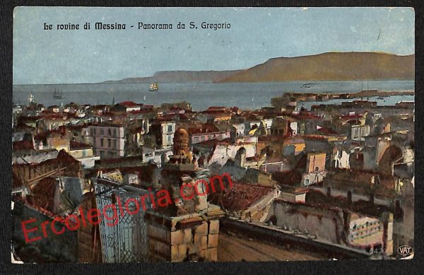 ag8385 - CARTOLINA D'EPOCA - Messina Città - Panorama