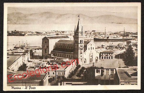 ag8386 - CARTOLINA D'EPOCA - Messina Città - Il Porto