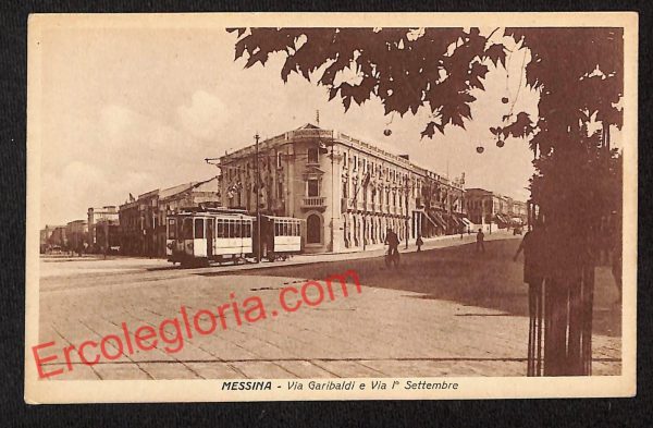 ag8390 - CARTOLINA D'EPOCA - Messina Città - Via 1° Settembre