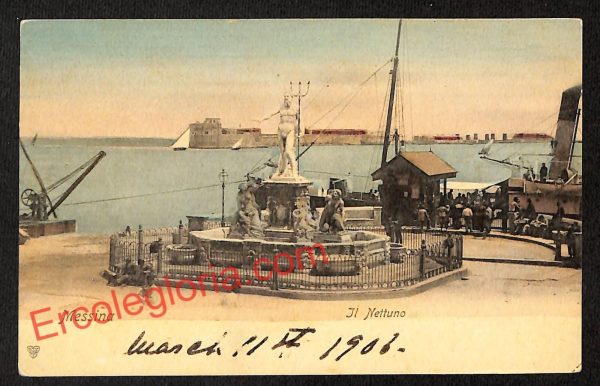 ag8399 - CARTOLINA D'EPOCA - Messina Città - Il Nettuno