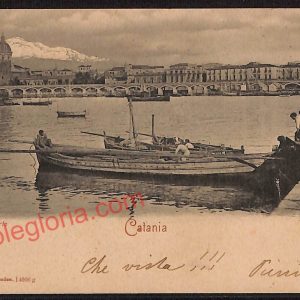 ae4713 - CARTOLINA D'EPOCA - Catania Città - Il Porto  1902