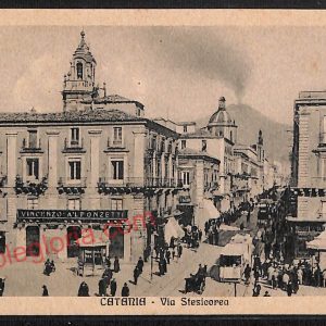 ae4715 - CARTOLINA D'EPOCA - Catania Città - Via Sfesicorea