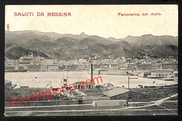 ag8403 - CARTOLINA D'EPOCA - Messina Città - Panorama