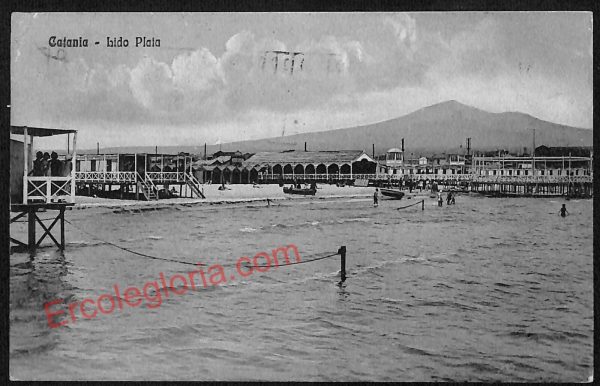 ae4721 - CARTOLINA D'EPOCA - Catania Città - Lido Plaia