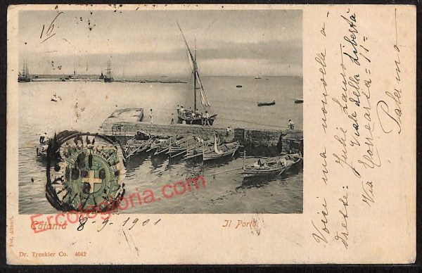 ae4726 - CARTOLINA D'EPOCA - Catania Città - Il Porto