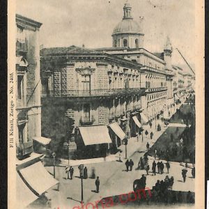ae4727 - CARTOLINA D'EPOCA - Catania Città - Strada Stesicoro  1901