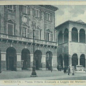 85547  - CARTOLINA d'Epoca: MACERATA città -  PIAZZA VITTORIO EMANUELE  1932