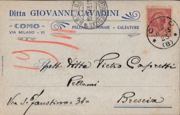 ab6097 - CARTOLINA  D'EPOCA - Como Città : GIOVANNI CAVADINI 1913