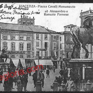 ah7477 - CARTOLINA D'EPOCA - Piacenza- Monumento ad Alessandro e Ranuzio Farnese