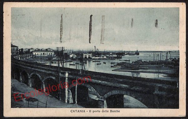 ae4705 - CARTOLINA D'EPOCA - Catania Città - Il Porto delle Barche