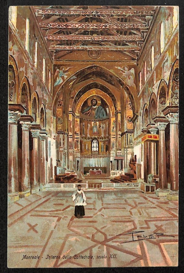 ah5145 - CARTOLINA D'EPOCA - Palermo Provincia - Monreale