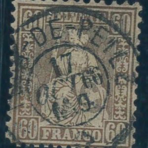 P3291 C - SWITZERLAND 1862, CAT,NR. 35, USED