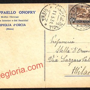ai5601 - STORIA POSTALE - Siena Provincia - Campiglia d'Orcia