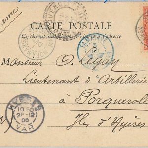 44978 -  MADAGASCAR -  POSTAL HISTORY: POSTCARD to FRANCE : TANANARIVE 1905