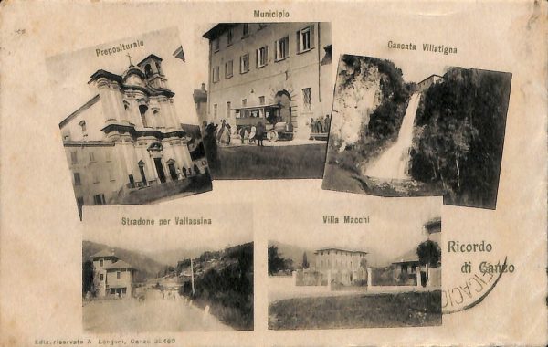 ab6209 - CARTOLINA  D'EPOCA - Como Provincia : CANZO  1906