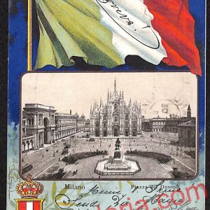 ag9104 - CARTOLINA D'EPOCA - Milano Città - Piazza del Duomo