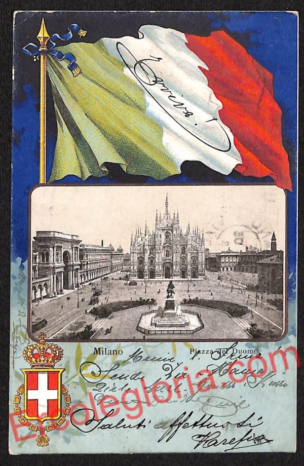 ag9104 - CARTOLINA D'EPOCA - Milano Città - Piazza del Duomo