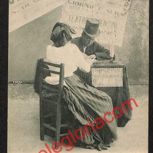 ah3592 - CARTOLINA D'EPOCA - Napoli Città - Scrivano pubblico