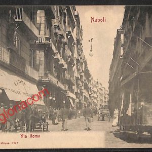 ah3595 - CARTOLINA D'EPOCA - Napoli Città - Via Roma