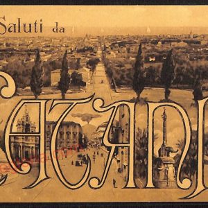 ae4739 - CARTOLINA D'EPOCA - Catania Città - Panorama