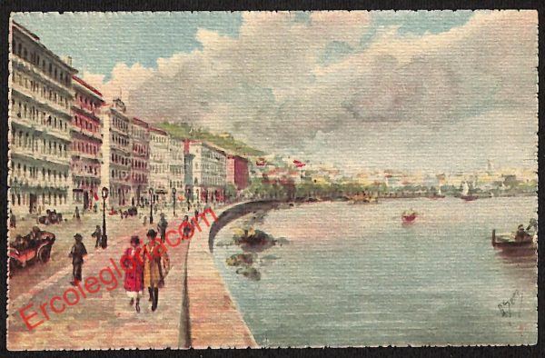 ah3597 - CARTOLINA D'EPOCA - Napoli Città - Via Caracciolo