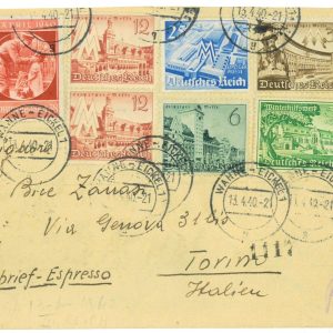 P4289 - GERMANY/POLAND, 13.4.1940, LETTER SEND FROM KATTOWITZ TO ITALY