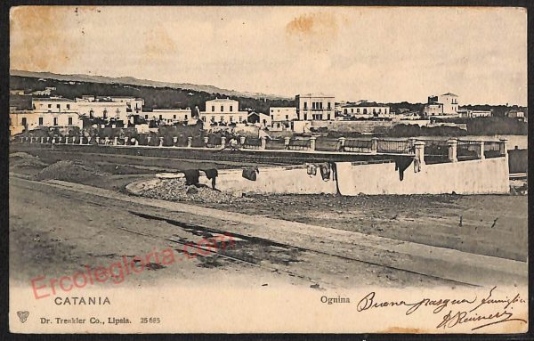 ae4744 - CARTOLINA D'EPOCA - Catania Città - Panorama