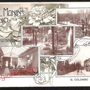 ag9118 - CARTOLINA D'EPOCA - Milano Città - Hotel Manin - Milano