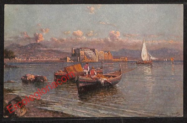 ah3605 - CARTOLINA D'EPOCA - Napoli Città - Castel dell' Ovo