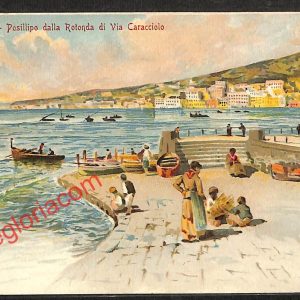 ah3610 - CARTOLINA D'EPOCA - Napoli Città - Posillipo dalla Rotonda