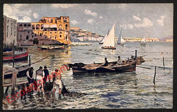 ah3612 - CARTOLINA D'EPOCA - Napoli Città - Palazzo Donn' Anna