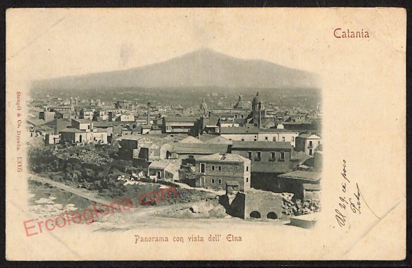 ae4776 - CARTOLINA D'EPOCA - Catania Città - Panorama  1901