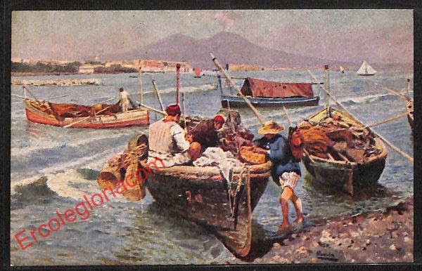 ah3615 - CARTOLINA D'EPOCA - Napoli Città - Mergellina