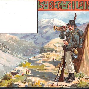 ac6988 - CARTOLINA D'EPOCA - REGGIMENTALI  - Alpini