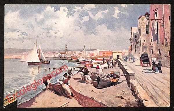 ah3616 - CARTOLINA D'EPOCA - Napoli Città - Via della Mergellina