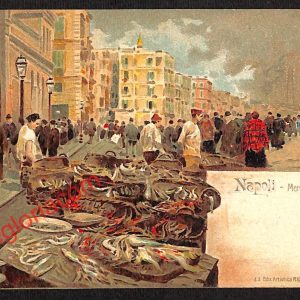 ah3629 - CARTOLINA D'EPOCA - Napoli Città - Mercato di Pesci