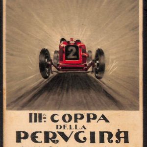 ad9838 - CARTOLINA D'EPOCA ILLUSTRATA - Perugia- III Coppa Gara AUTOMOBILISTACA