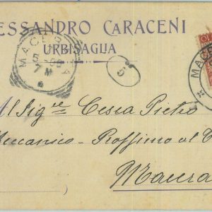 85640  - CARTOLINA d'Epoca: MACERATA provincia -  URBISAGLIA  1905