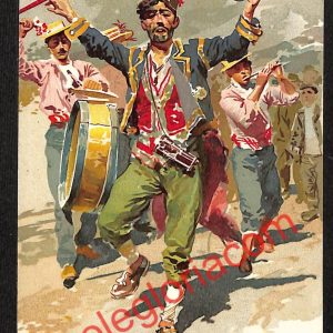 ah3632 - CARTOLINA D'EPOCA - Napoli Città - Il banditore del Vino