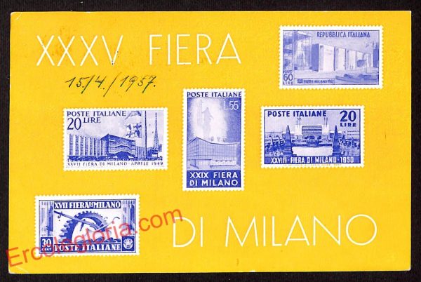 ag9157 - CARTOLINA D'EPOCA - Milano Città - Fiera di Milano