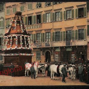 ae6587 - CARTOLINA D'EPOCA - Firenze Città - Il Carro del Sabato Santo