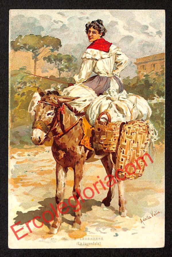 ah3636 - CARTOLINA D'EPOCA - Napoli Città - La lavandaia
